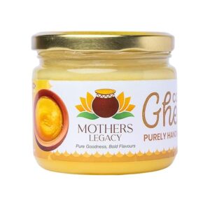 Mother Legacy Desi Cow Ghee 500ml Pure Organic Curd-Churned Bilona Ghee | Grass-Fed Cultured Ghee in Unflavoured & Flavoured Variants | Healthy Ayurvedic Clarified Butter for Cooking & Desserts